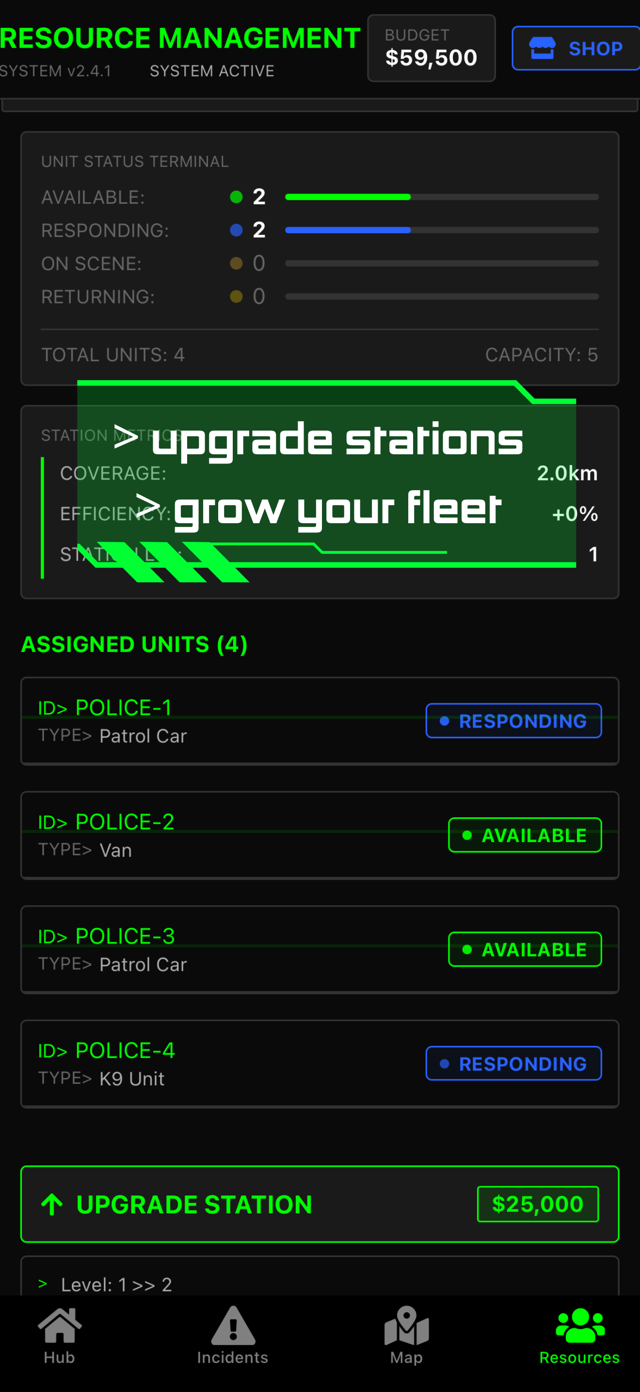 Dispatch Commander — global incident map screenshot