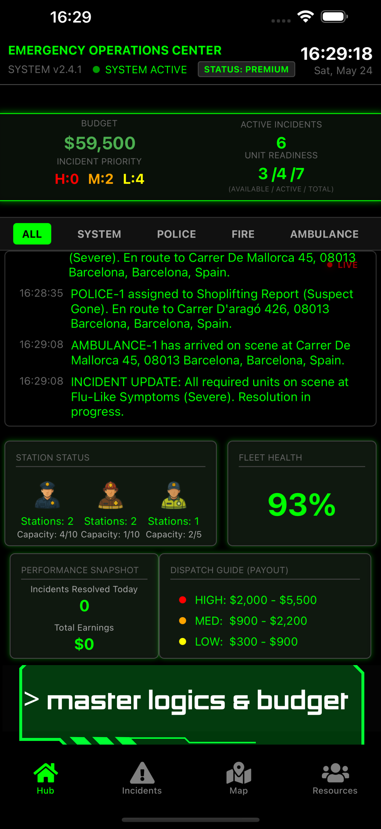 Dispatch Commander — Master logistics & budget